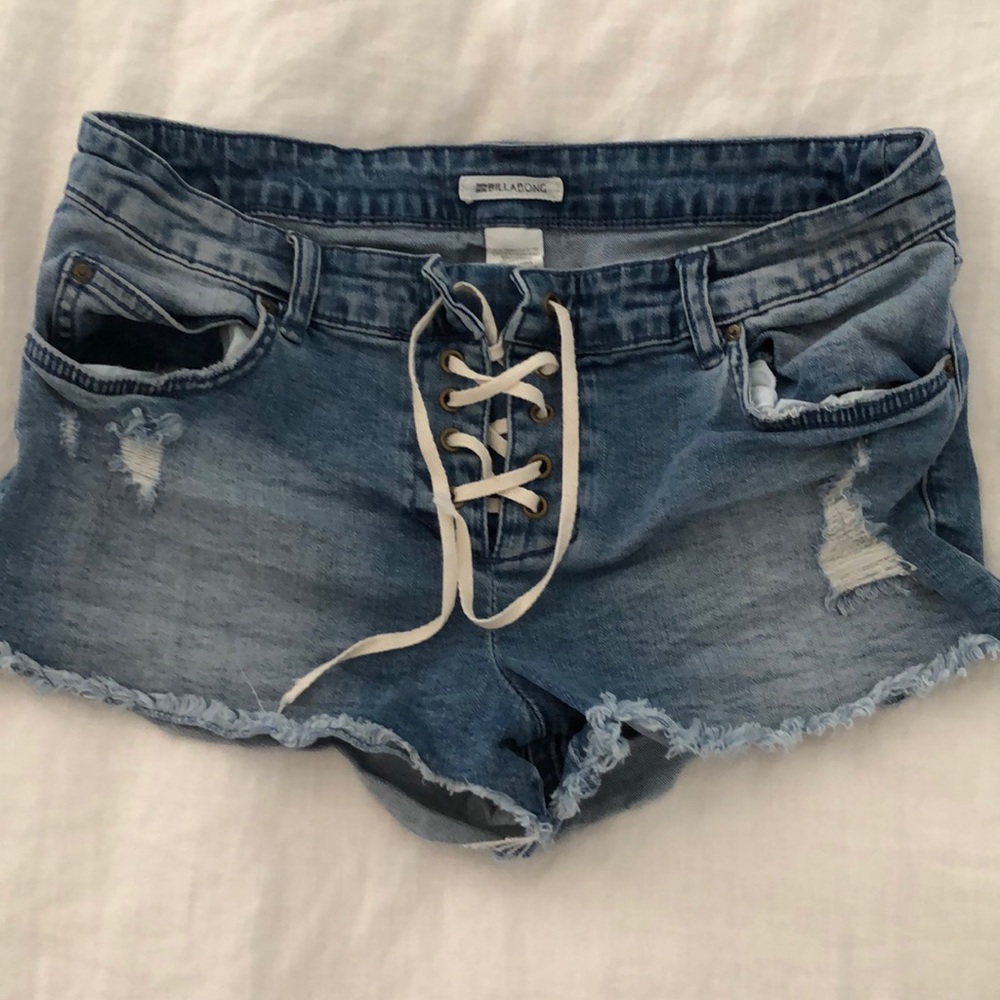 Blue jean shorts